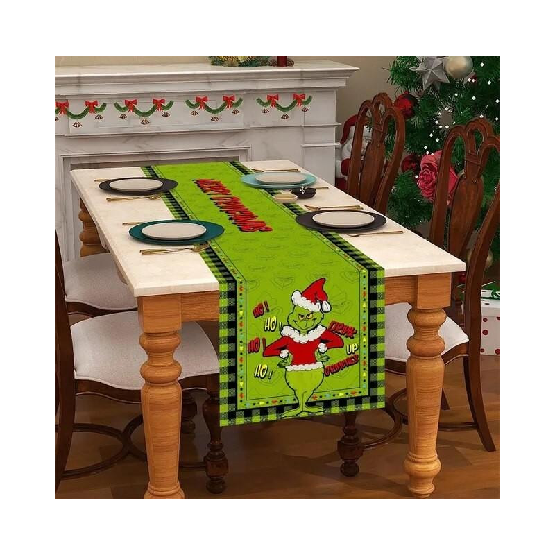 Décoration Chemin de Table de Noel The Grinch