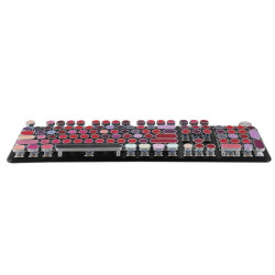 Clavier PC rouge à lèvres