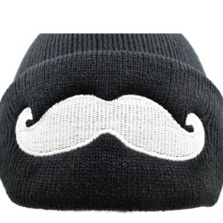 Bonnet moustache geek