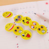 Lot 4 Gommes emoji Smiley Face