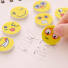 Lot 4 Gommes emoji Smiley Face