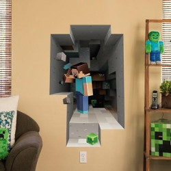 Minecraft sticker wall...