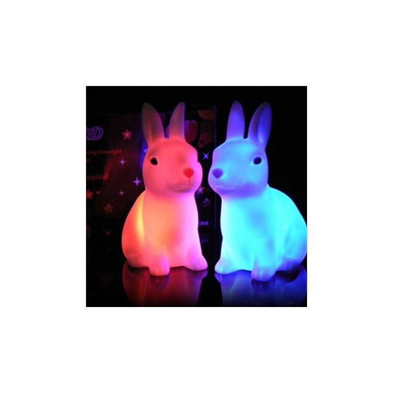 Veilleuse Enfant Lapin multicolore