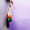 Boucles d'oreilles Mario Piranha Plant