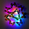 Papillons LED lumineux murales