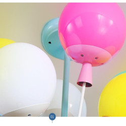 Lampe Plafonnier à LED En Forme De Maison volante Attachée aux Ballons