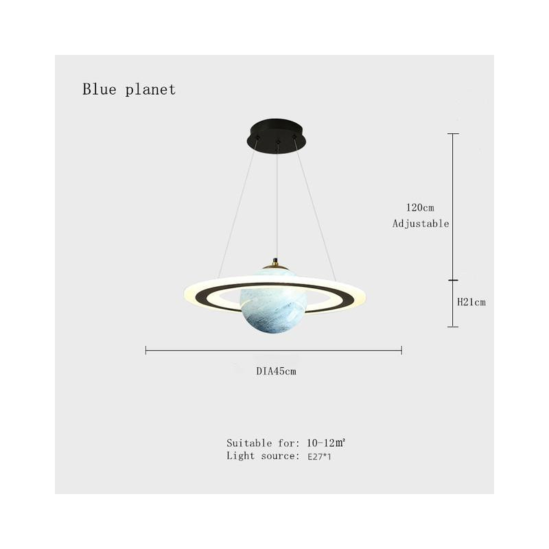 Lampe Plafonnier Led En Forme De Planète Saturn