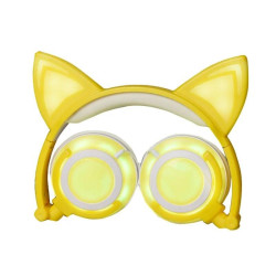 Casque audio LED oreilles de chat