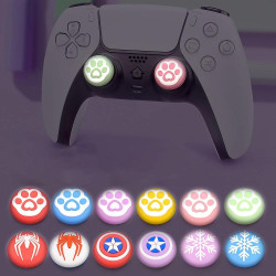 Capuchons pour Sticks Manettes Phosphorescents Compatibles Ps5 ps4 xbox One switch