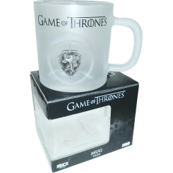 Mug Game of Thrones en verre écusson rotatif Lannister