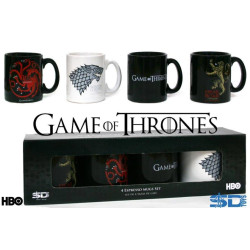 Set 4 mini mug Expresso Game of Thrones 