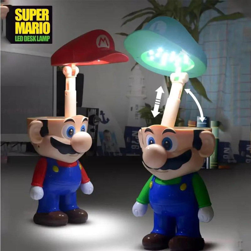 Lampe de Bureau Mario et Luigi