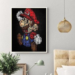 Tableau Mario Paper lettres...