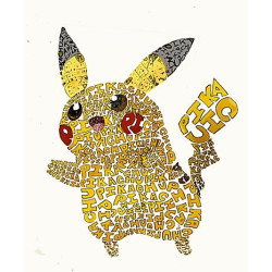 Tableau Pikachu lettres...