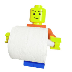 Porte papier Toilette en forme de Bohomme Lego