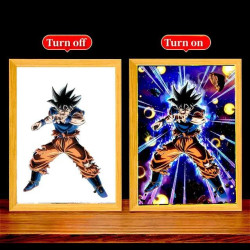 Tableau Goku LED changeant