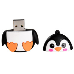 Clés USB Forme Animaux Renard Pinguin Abeille Hibou