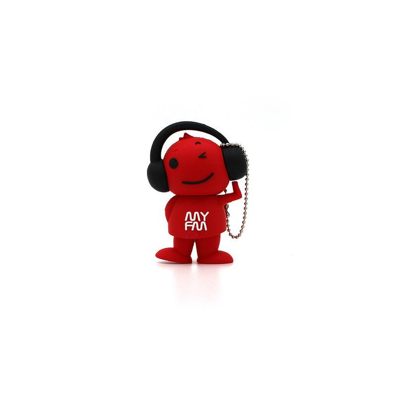 Clé Usb 818-Tech DJ Man Music Rouge