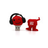 Clé Usb 818-Tech DJ Man Music Rouge