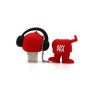 Clé Usb 818-Tech DJ Man Music Rouge