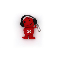 Clé Usb 818-Tech DJ Man Music Rouge