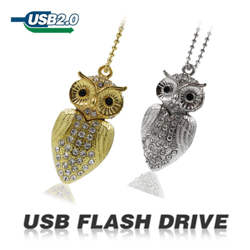 Clé usb 818-Tech Hiboux Bijoux Cristals Diamants