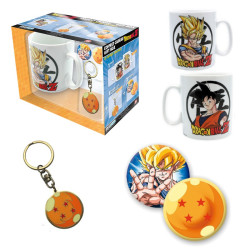 Coffret Dragon Ball Z - Porte-clés + Badges + Mug