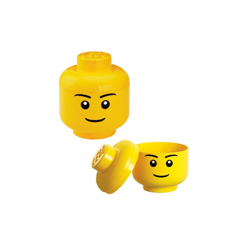 Boîte de rangement petite tête LEGO