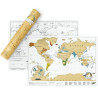 Carte du monde à gratter - Edition Voyage