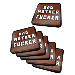 Pack de 6 Dessous de Verre Pulp Fiction Bad Mother Fucker