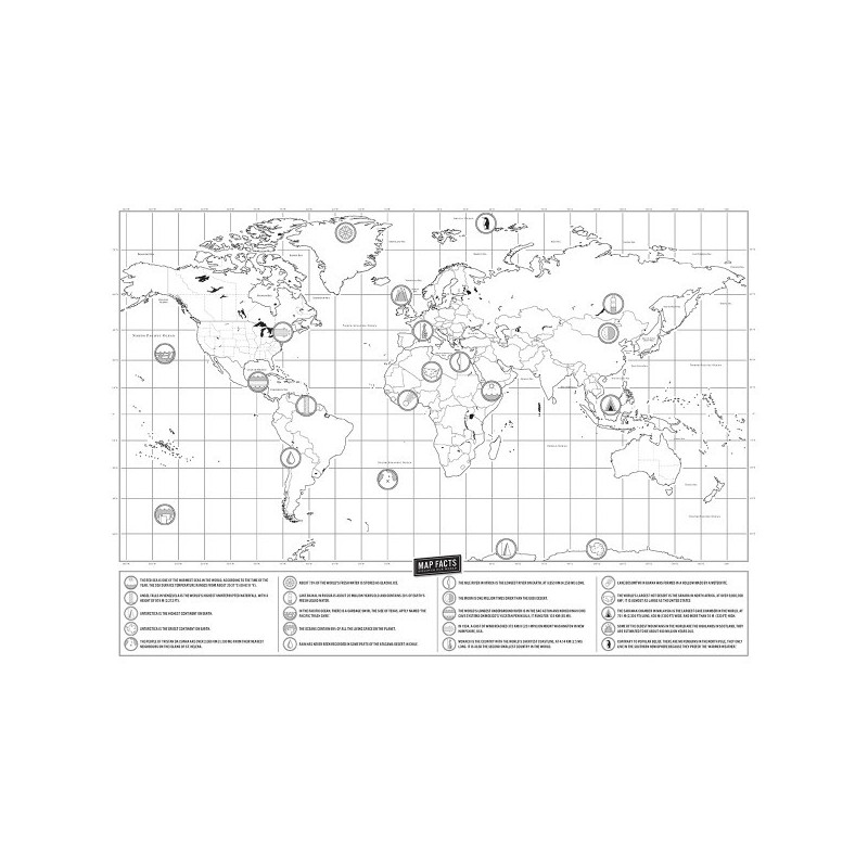 Carte du Monde à Gratter Voyage