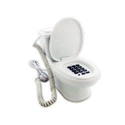 Téléphone filaire toilettes Délirant