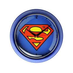 Horloge Superman Logo Bleu 25 cm