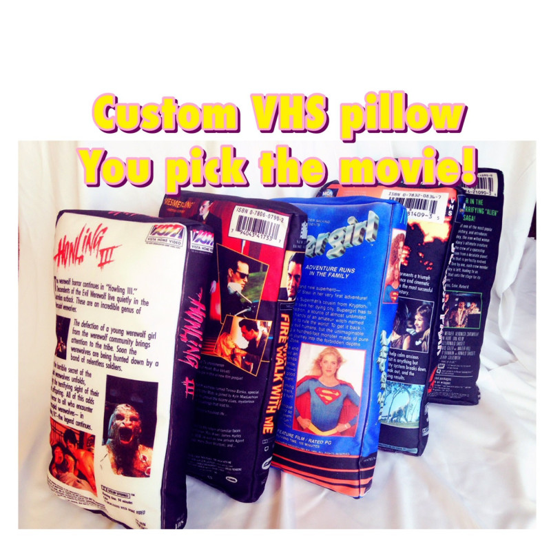 Coussins VHS (films de votre choix)
