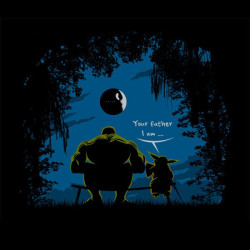 T-shirt Hulk Maître Yoda Your father I am