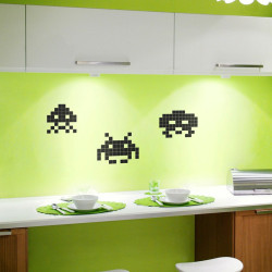 Stickers Alien Space Invaders