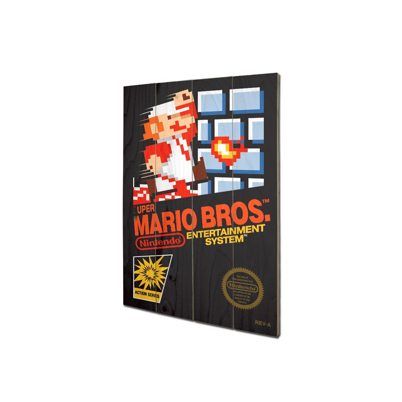Panneau en bois Mario Bros Nintendo