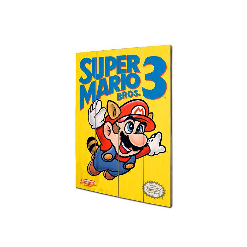 Panneau en bois Super Nintendo Mario Bros 3