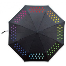 Le parapluie lumineux changeant de couleurs