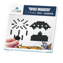 Stickers Space Invaders UFO vs Canon