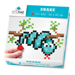 Stickers serpent bleu - Box...