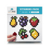 Stickers en forme de fruits pixels