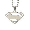 Collier Pendentif Superman Logo Argenté Man of Steel