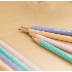  Pack de 4 crayons avec de super messages