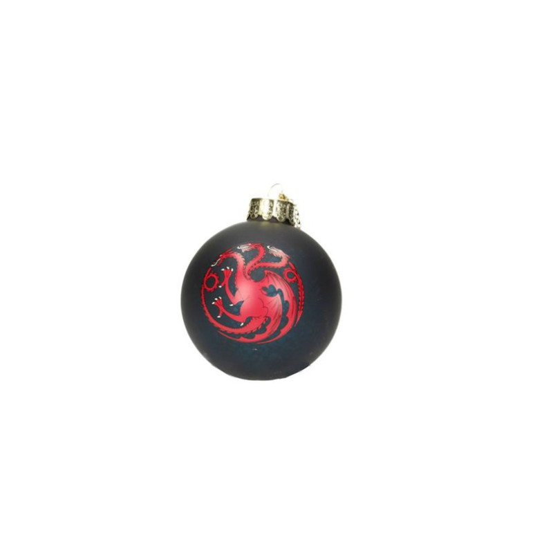 Boule de Noël Game Of Thrones Logo Famille Targaryen