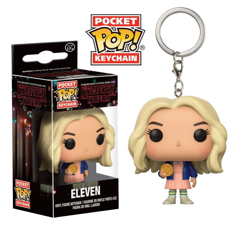Porte Clés POP Stranger Things Eleven with Wig 