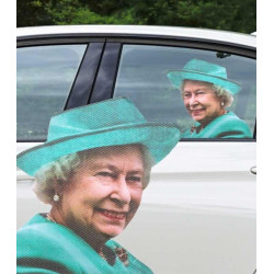 Sticker vitre de voiture Elisabeth II