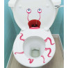 Stickers effrayants pour les toilettes