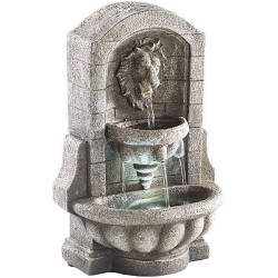 Fontaine d'intérieur sculpture lion