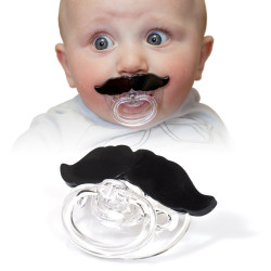 Tétine moustache pour bébé